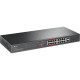 TP-Link TL-SL1218P 16-Port 10/100 Mbps + 2-Port 16-Port PoE+ Gigabit Rackmount Switch with 