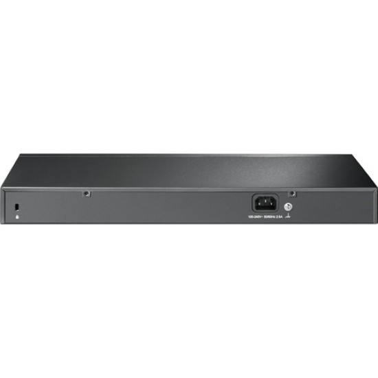 TP-Link TL-SL1218P 16-Port 10/100 Mbps + 2-Port 16-Port PoE+ Gigabit Rackmount Switch with 