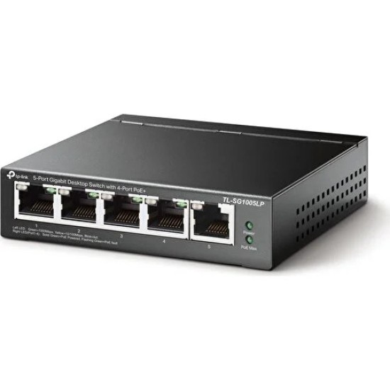 Tp-Lınk TL-SG1005LP 5 Port 10/100/1000 Mbps 4 Port Poe Gıgabıt Masaüstü Swıtch