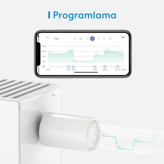 Meross Wi-Fi Uzaktan Kontrollü Akıllı HUB ve Termostat Vanası