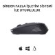 Lenovo Lecoo WS202 Kablosuz 1200DPI 4 Tuşlu Optik Mouse Siyah