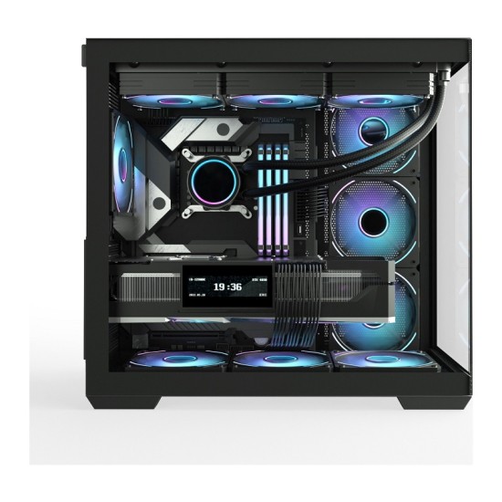 Gamepower Warcry Prism 1X12CM Siyah Fan Cam Atx Gaming Kasa