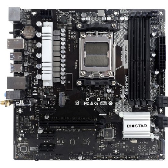 Biostar B650MP-E Pro Ddr5 6000MHZ Am5 S+V+Gl Micro Atx Anakart