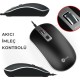 Lenovo Lecoo MS104 USB Kablolu 1600DPI 4 Tuşlu Optik Mouse Siyah