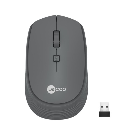 Lenovo Lecoo WS202 Kablosuz 1200DPI 4 Tuşlu Optik Mouse Gri