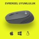 Lenovo Lecoo WS202 Kablosuz 1200DPI 4 Tuşlu Optik Mouse Gri