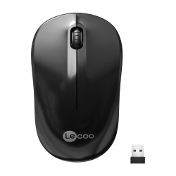 Lenovo Lecoo WS206 Kablosuz 1200DPI 3 Tuşlu Optik Mouse Siyah