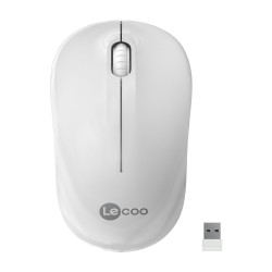 Lenovo Lecoo WS206 Kablosuz 1200DPI 3 Tuşlu Optik Mouse Beyaz