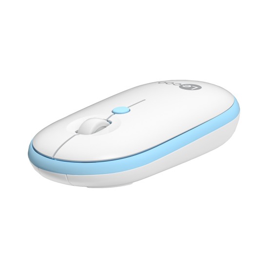 Lecoo Lenovo Lecoo WS212 Kablosuz 1600DPI 4 Tuşlu Optik Mouse Beyaz & Mavi