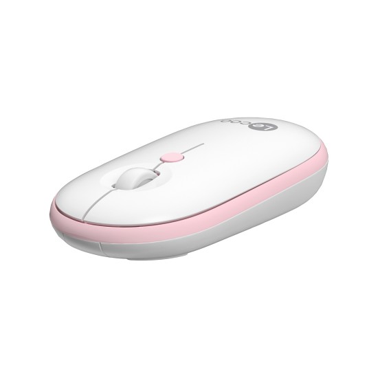 Lenovo Lecoo WS212 Kablosuz 1600DPI 4 Tuşlu Optik Mouse Beyaz & Pembe