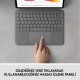 Logitech Combo Touch iPad Air 4. Nesil ile Uyumlu Çok Yönlü Klavyeli Kılıf - Gri