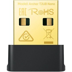 TP-Link Archer T2UB Nano, AC600 Mbps, Çift Bant, Wi-Fi 5 & Bluetooth 4.2, İkisi Bir Arada USB Adaptör