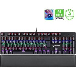 Gamepower Ogre Rgb 60M Blue Switch Türkçe Q USB Mekanik Gaming Klavye