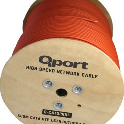 Qport Q-CATO2RHF 500 M Cat6 Outdoor Lszh (Halogen Free) 23AWG 0.58MM Kablo