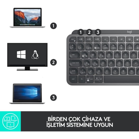 Logitech MX Keys Mini Q 920-010504 Kablosuz Klavye