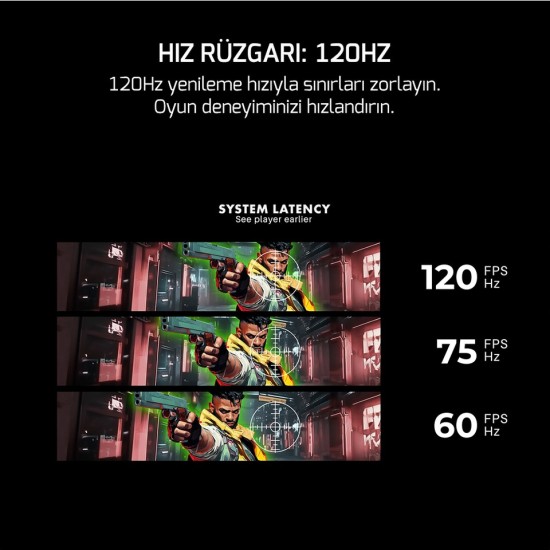 Gamepower Vivid F10 24'' Curved Rgb Beyaz 120Hz 1ms Fhd Va Panel 2X2W Speaker Gaming Monitör (Sıfır Ölü Piksel Garantili)