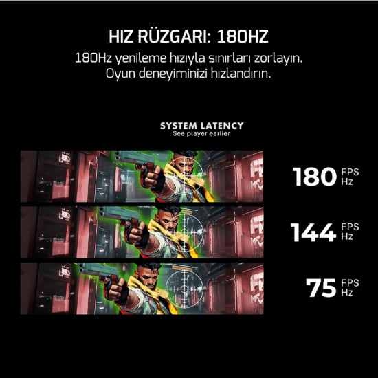 Gamepower Vivid T40 24'' 1800R Curved Rgb Beyaz 180Hz 0.5ms Fhd Va Panel 2X2W Speaker Gaming Monitör (Sıfır Ölü Piksel Garantili)