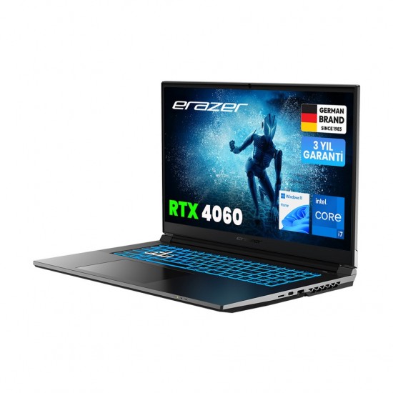 Erazer Defender P50I MD62643 i7-12650H 16GB RAM 1TB SSD RTX 4060 Windows 11 Home 17 inç Oyun Bilgisayarı