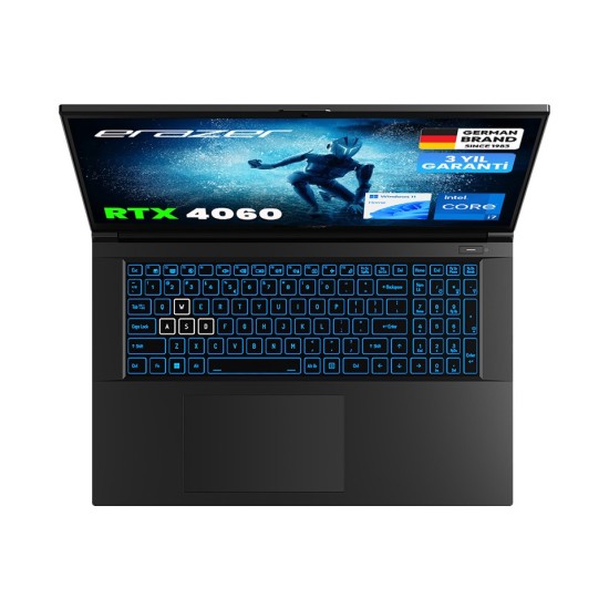 Erazer Defender P50I MD62643 i7-12650H 16GB RAM 1TB SSD RTX 4060 Windows 11 Home 17 inç Oyun Bilgisayarı