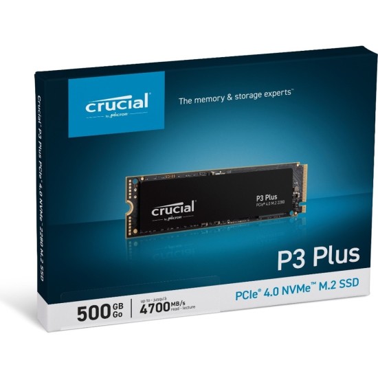 Crucial P3 Plus 3D Nand CT500P3PSSD8 PCI-Express 4.0 500 GB M.2 SSD